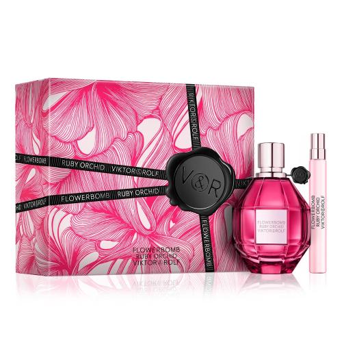 Viktor & Rolf Flowerbomb Ruby Orchid dárková kazeta pro ženy parfémovaná voda 100 ml + parfémovaná voda 10 ml