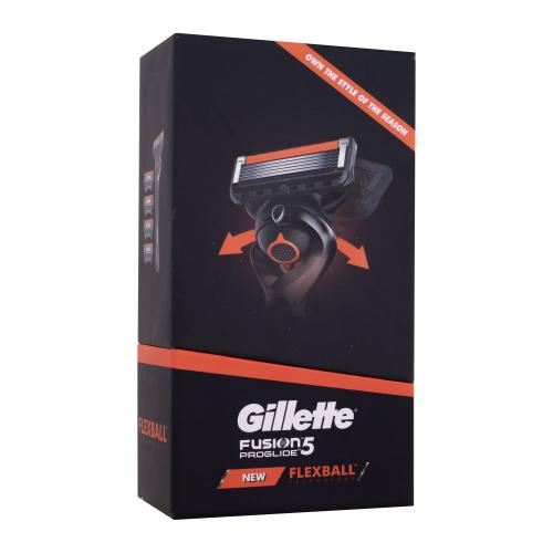 Gillette Fusion Proglide Flexball dárková kazeta pro muže holicí strojek s jednou hlavicí 1 ks + náhradní hlavice 4 ks