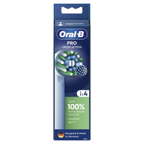 Oral-B Pro Cross Action náhradní hlavice na elektrický zubní kartáček unisex 4 ks náhradních hlavic