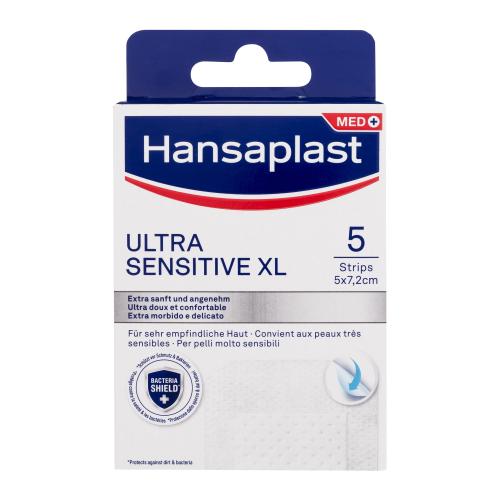 Hansaplast Ultra Sensitive XL Plaster extra jemné náplasti pro citlivou pokožku unisex 5 ks náplastí