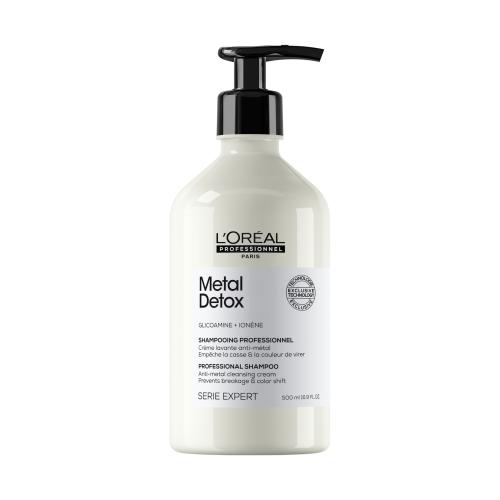 L'Oréal Professionnel Metal Detox Professional Shampoo 500 ml hloubkově čisticí šampon pro barvené vlasy pro ženy