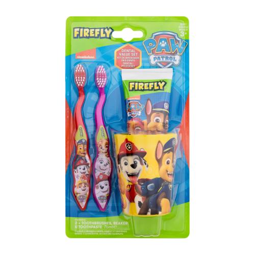 Nickelodeon Paw Patrol Dental Value Set klasický zubní kartáček pro děti zubní kartáček 2 ks + zubní pasta 75 ml + kelímek 1 ks