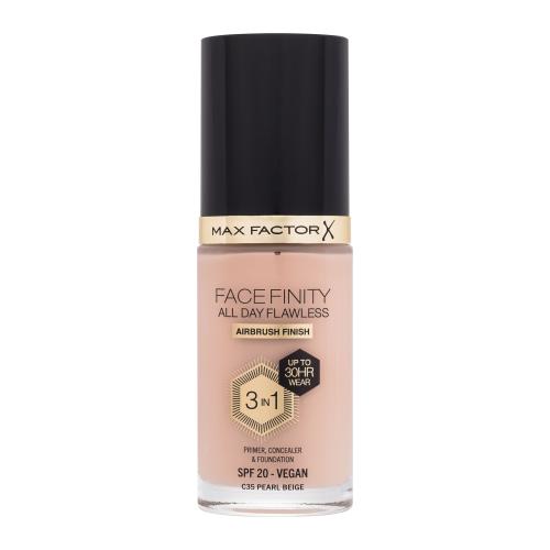Max Factor Facefinity All Day Flawless SPF20 30 ml tekutý make-up s uv ochranou pro ženy C35 Pearl Beige