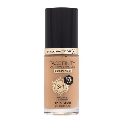 Max Factor Facefinity All Day Flawless SPF20 30 ml tekutý make-up s uv ochranou pro ženy W76 Warm Golden