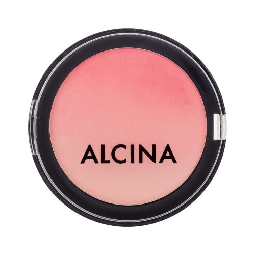 ALCINA Powderblush 10,5 g trojbarevná pudrová tvářenka pro ženy Morning Rose