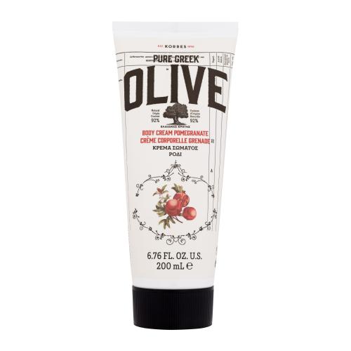 Korres Pure Greek Olive Body Cream Pomegranate 200 ml hydratační tělový krém s vůní granátového jablka pro ženy