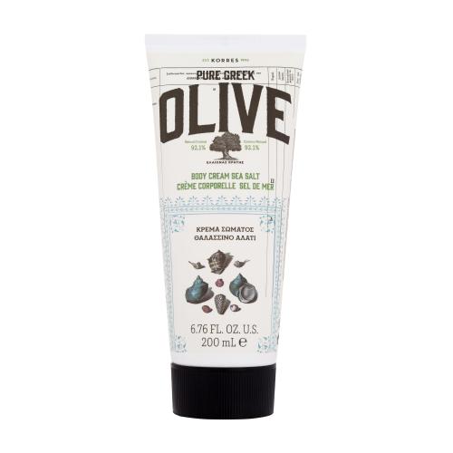 Korres Pure Greek Olive Body Cream Sea Salt 200 ml hydratační tělový krém s vůní mořské soli pro ženy