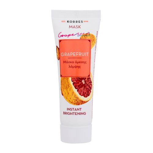 Korres Grapefruit Instant Brightening Mask 18 ml rozjasňující pleťová maska pro ženy