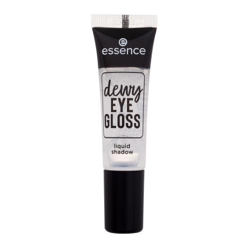 Essence Dewy Eye Gloss 8 ml tekuté oční stíny s lesklou texturou pro ženy 01 Crystal Clear