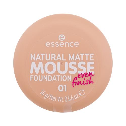 Essence Natural Matte Mousse 16 g pěnový make-up pro matný vzhled pro ženy 01