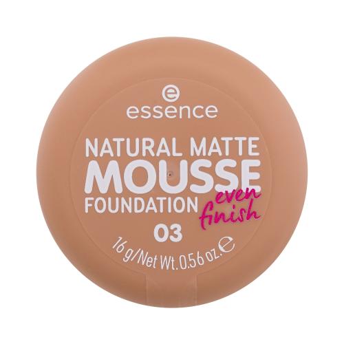 Essence Natural Matte Mousse 16 g pěnový make-up pro matný vzhled pro ženy 03