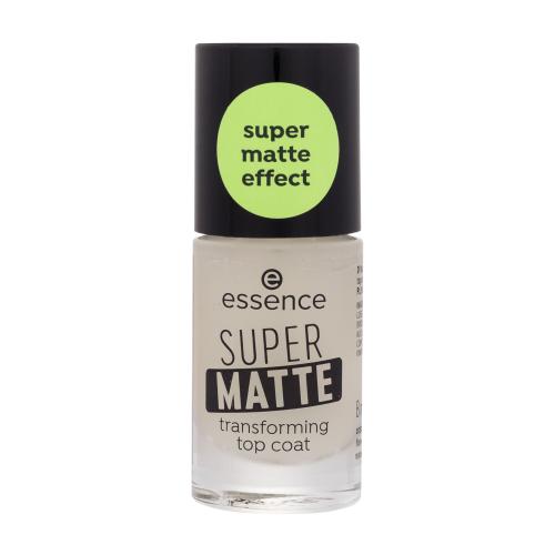 Essence Super Matte Transforming Top Coat 8 ml krycí lak na nehty s matným efektem pro ženy
