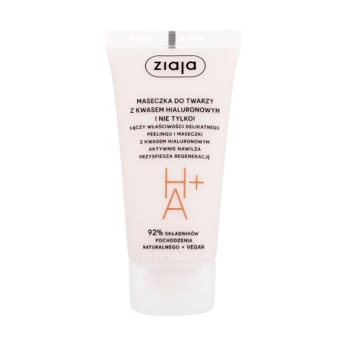 Ziaja Face Mask + Scrub With Hyaluronic Acid 55 ml hydratační, regenerační a exfoliační pleťová maska pro ženy