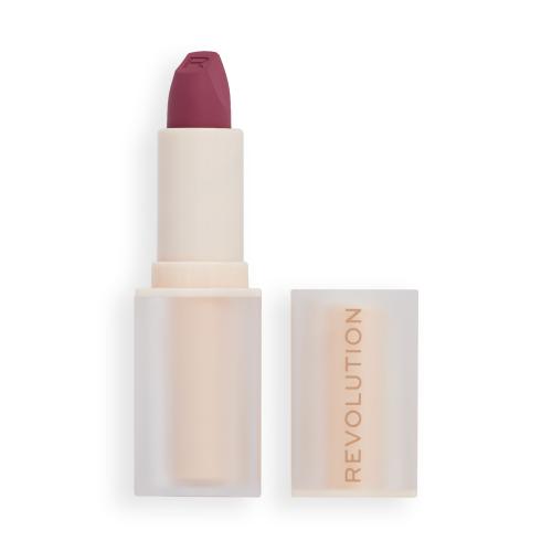 Makeup Revolution London Lip Allure Soft Satin Lipstick 3,2 g dlouhotrvající saténová rtěnka pro ženy Berry Boss