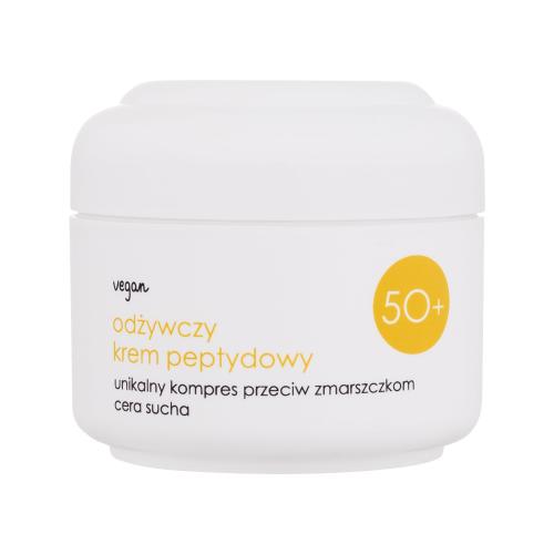 Ziaja 50+ Nourishing Peptide Night Cream 50 ml vyživující mastný krém s peptidy pro suchou zralou pleť pro ženy