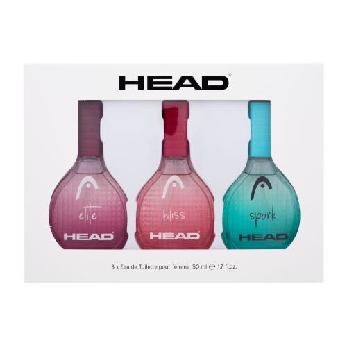HEAD Elite dárková kazeta pro ženy toaletní voda Elite 50 ml + toaletní voda Bliss 50 ml + toaletní voda Spark 50 ml