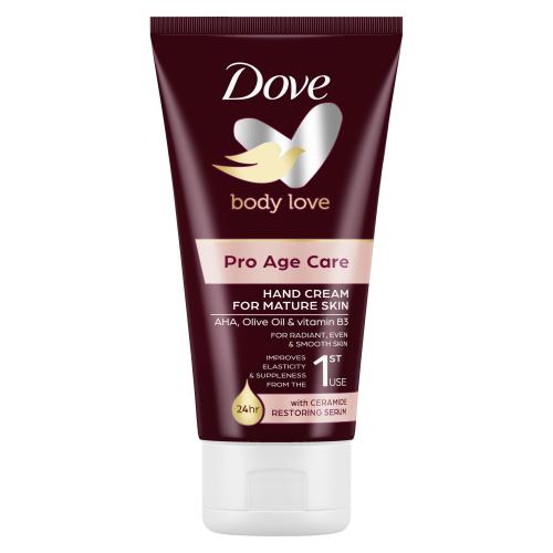 Dove Body Love Pro Age 75 ml vyživující krém na ruce pro zralou pokožku pro ženy