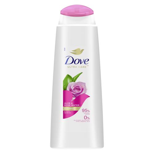 Dove Ultra Care Aloe Vera & Rose Water 400 ml osvěžující hydratační šampon pro ženy