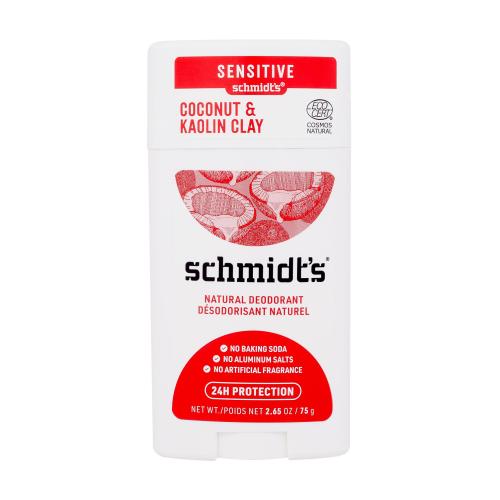 schmidt's Coconut & Kaolin Clay Natural Deodorant 75 g přírodní deodorant pro citlivou pokožku pro ženy