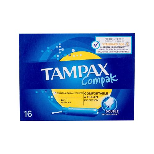 Tampax Compak Regular tampony s aplikátorem pro ženy tampon s aplikátorem 16 ks