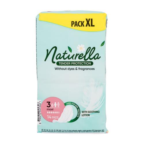 Naturella Tender Protection Maxi šetrné hygienické vložky s křidélky pro ženy hygienická vložka s křidélky 14 ks