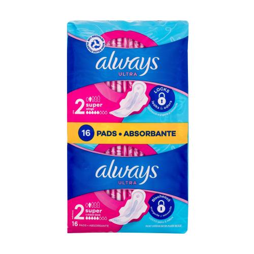 Always Ultra Super hygienické vložky s křidélky a jemnou vůní pro ženy hygienická vložka s křidélky 16 ks