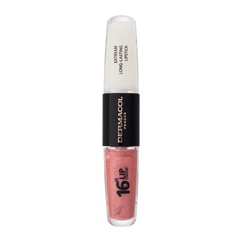 Dermacol 16H Lip Colour Extreme Long-Lasting Lipstick 8 ml dlouhotrvající rtěnka a lesk na rty 2v1 pro ženy 5