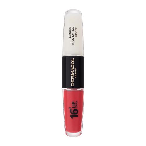 Dermacol 16H Lip Colour Extreme Long-Lasting Lipstick 8 ml dlouhotrvající rtěnka a lesk na rty 2v1 pro ženy 36