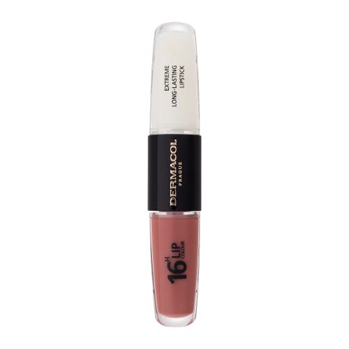 Dermacol 16H Lip Colour Extreme Long-Lasting Lipstick 8 ml dlouhotrvající rtěnka a lesk na rty 2v1 pro ženy 31