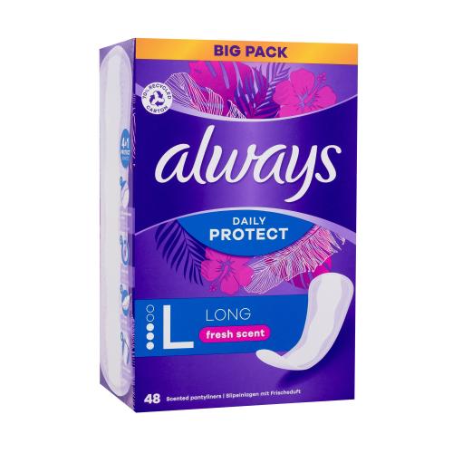 Always Daily Protect Long Fresh Scent intimky se svěží vůní pro ženy slipová vložka 48 ks