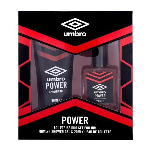 UMBRO Power dárková kazeta pro muže toaletní voda 20 ml + sprchový gel 60 ml