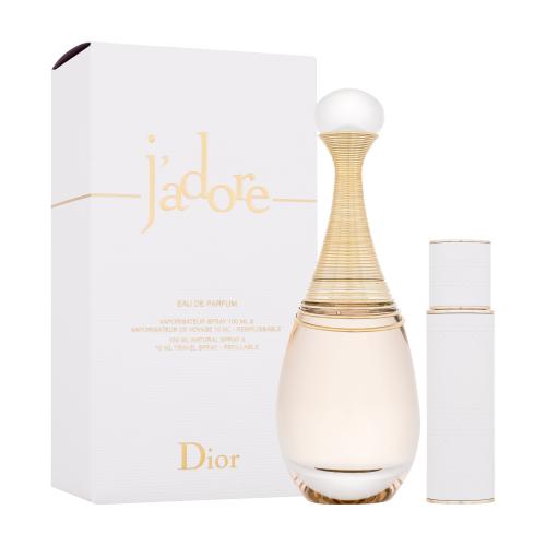 Christian Dior J'adore dárková kazeta pro ženy parfémovaná voda 100 ml + parfémovaná voda v naplnitelném flakonu 10 ml