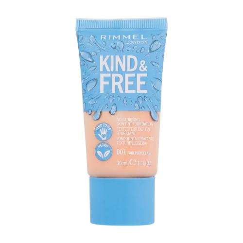 Rimmel London Kind & Free Skin Tint Foundation 30 ml hydratační make-up pro ženy 001 Fair Porcelain