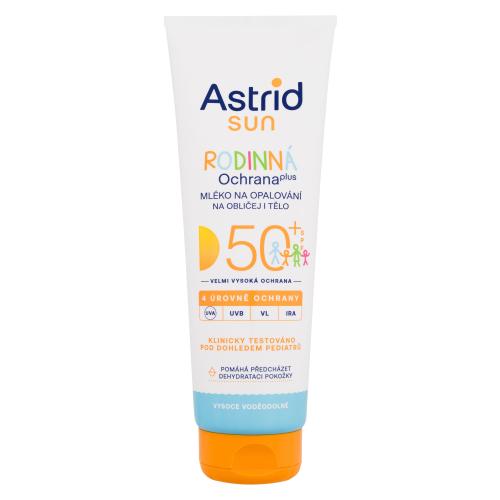 Astrid Sun Family Milk SPF50+ 250 ml voděodolné rodinné mléko na opalování unisex
