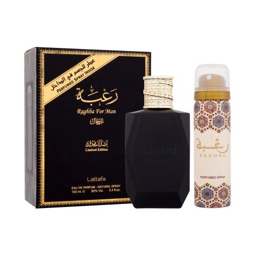 Lattafa Raghba dárková kazeta pro muže parfémovaná voda 100 ml + deodorant 50 ml