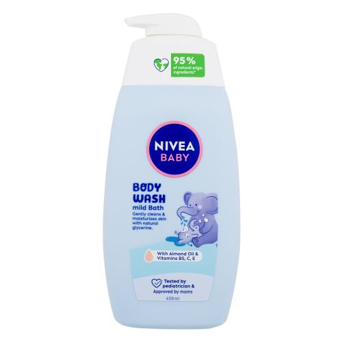 Nivea Baby Body Wash Mild Bath 450 ml sprchový a mycí gel pro jemnou koupel pro děti
