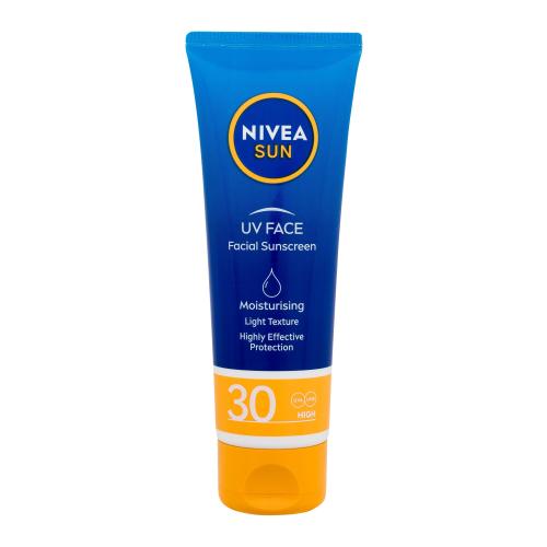 Nivea Sun UV Face SPF30 50 ml hydratační opalovací krém na obličej pro ženy