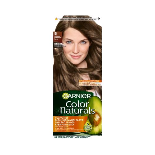 Garnier Color Naturals 40 ml permanentní barva na vlasy s vyživujícími oleji pro ženy 5 Natural Light Brown