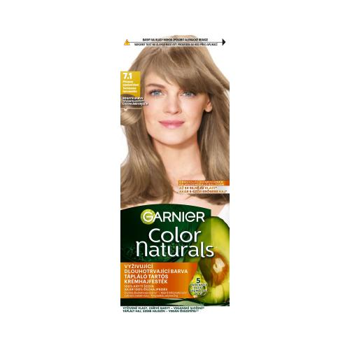 Garnier Color Naturals 40 ml permanentní barva na vlasy s vyživujícími oleji pro ženy 7.1 Natural Ash Blonde