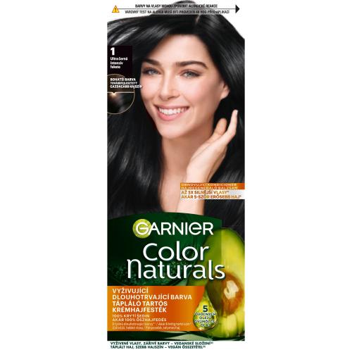 Garnier Color Naturals 40 ml permanentní barva na vlasy s vyživujícími oleji pro ženy 1 Ultra Black