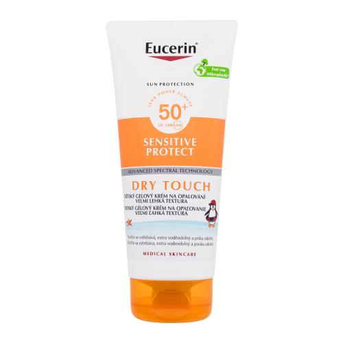 Eucerin Sun Kids Sensitive Protect Dry Touch Gel-Cream SPF50+ 200 ml lehký gelový krém na opalování pro citlivou pokožku pro děti