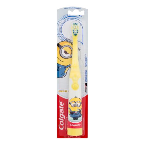 Colgate Kids Minions Battery Powered Toothbrush Extra Soft 1 ks zubní kartáček na baterii pro děti