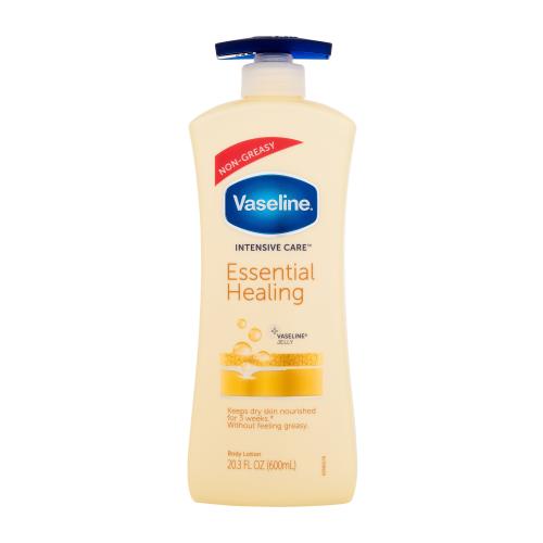 Vaseline Intensive Care Essential Healing 600 ml hydratační tělové mléko pro suchou pokožku unisex