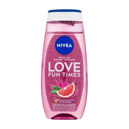 Nivea Love Fun Times 250 ml osvěžující sprchový gel s vůní grapefruitu
