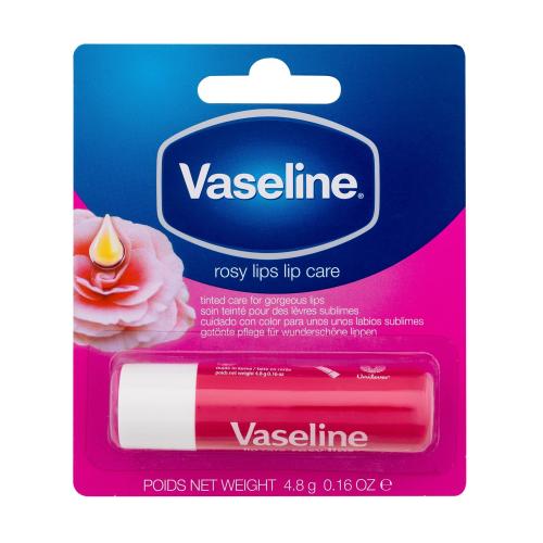 Vaseline Rosy Lips Lip Care 4,8 g pečující a tónující balzám na rty