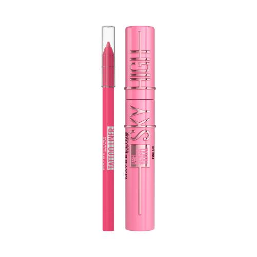 Maybelline Lash Sensational Sky High set pro ženy řasenka 7,2 ml Odstín Pink Air + tužka na oči 1,3 g Odstín 802 Ultra Pink