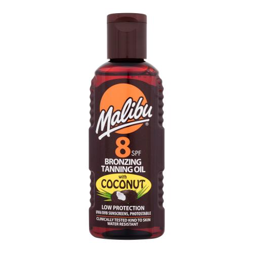 Malibu Bronzing Tanning Oil Coconut SPF15 100 ml voděodolný opalovací olej s kokosovým olejem pro ženy