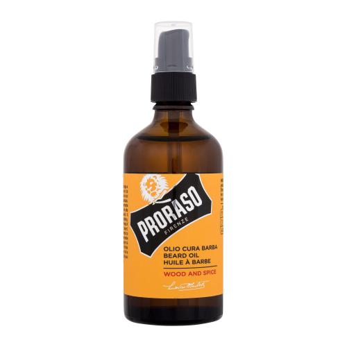 PRORASO Wood & Spice Beard Oil 100 ml olej na vousy s dřevitě-kořeněnou vůní pro muže