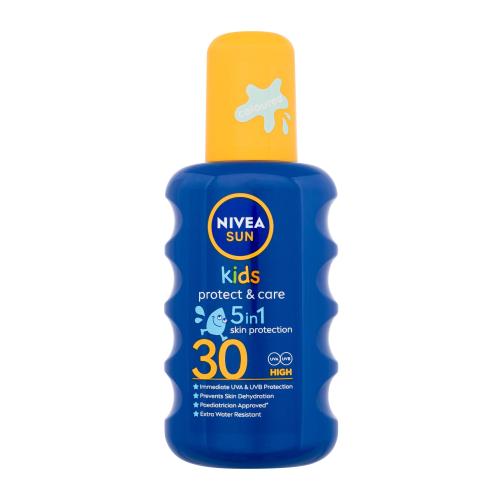 Nivea Sun Kids Protect & Care Sun Spray 5 in 1 SPF30 200 ml sprej na opalování 5 v 1 pro děti