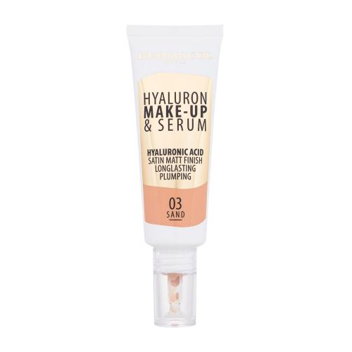 Dermacol Hyaluron Make-Up & Serum 25 g pečující tekutý make-up pro ženy 03 Sand